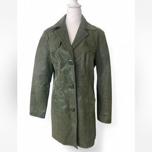 Kenar Forest Green Trench Coat